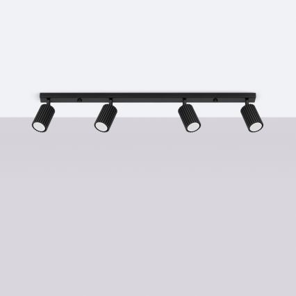 Φωτιστικό σποτ KARBON 4xGU10/10W/230V μαύρο