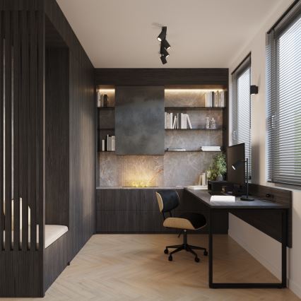 Eπιτραπέζιο φωτιστικό KARBON 1xGU10/10W/230V μαύρο