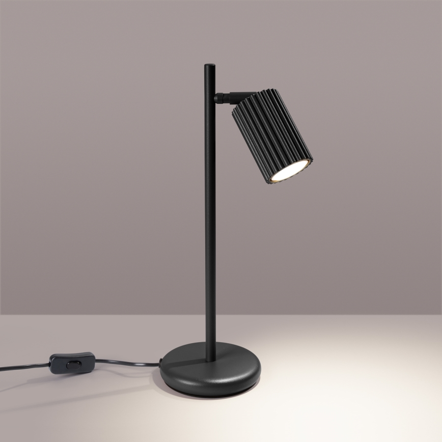 Eπιτραπέζιο φωτιστικό KARBON 1xGU10/10W/230V μαύρο