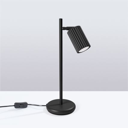 Eπιτραπέζιο φωτιστικό KARBON 1xGU10/10W/230V μαύρο