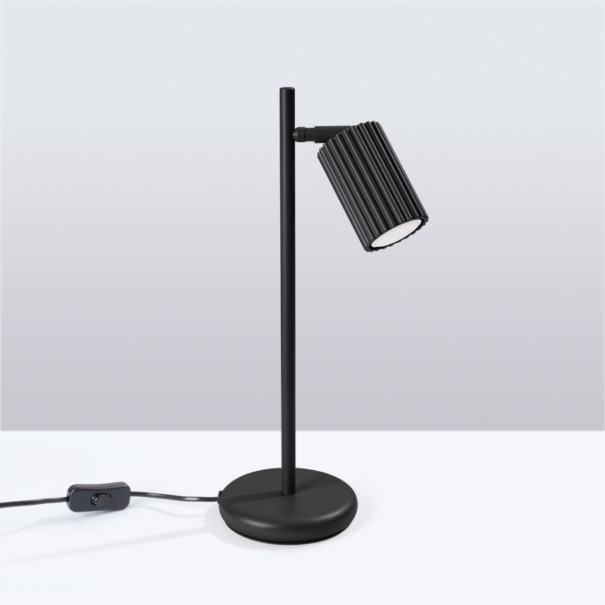 Eπιτραπέζιο φωτιστικό KARBON 1xGU10/10W/230V μαύρο