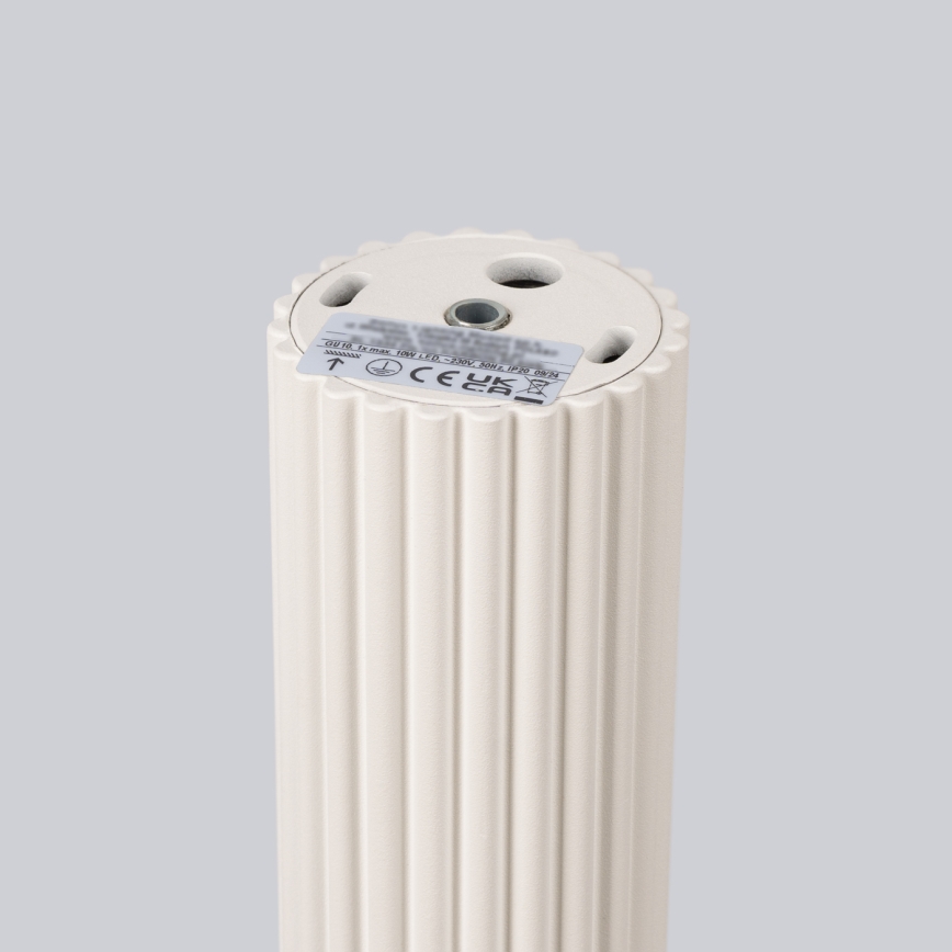 Φωτιστικό σποτ KARBON 1xGU10/10W/230V 20 cm κρεμ