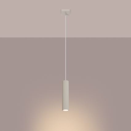 Κρεμαστό φωτιστικό οροφής KARBON 1xGU10/10W/230V κρεμ