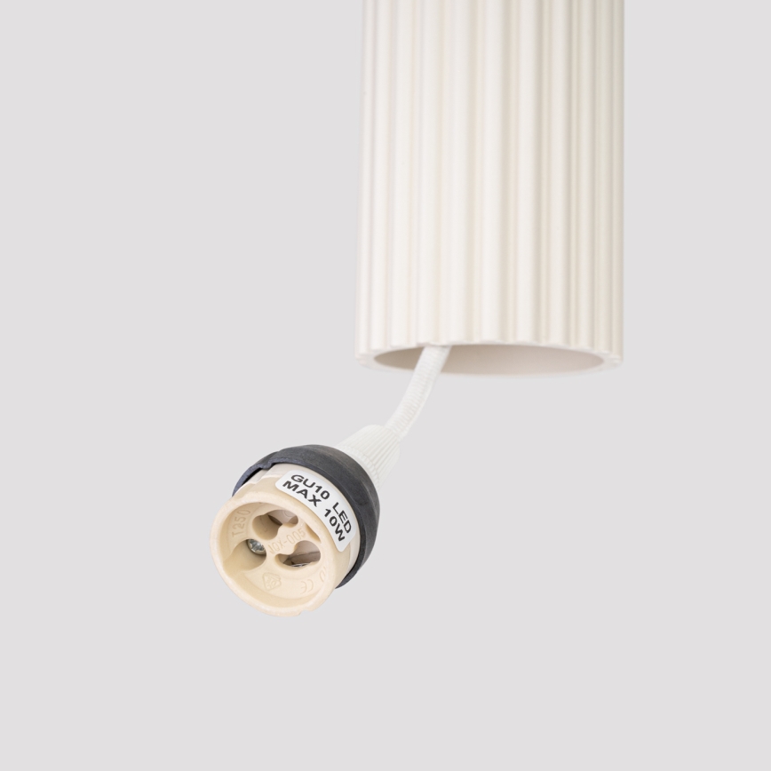 Κρεμαστό φωτιστικό οροφής KARBON 1xGU10/10W/230V κρεμ
