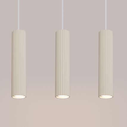 Κρεμαστό φωτιστικό οροφής KARBON 3xGU10/10W/230V κρεμ
