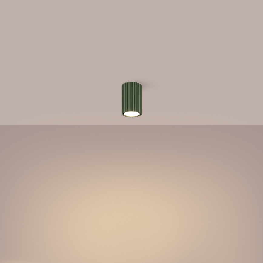 Φωτιστικό σποτ KARBON 1xGU10/10W/230V 10 cm πράσινο