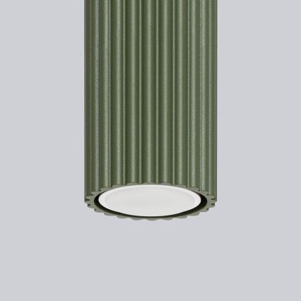 Φωτιστικό σποτ KARBON 1xGU10/10W/230V 20 cm πράσινο