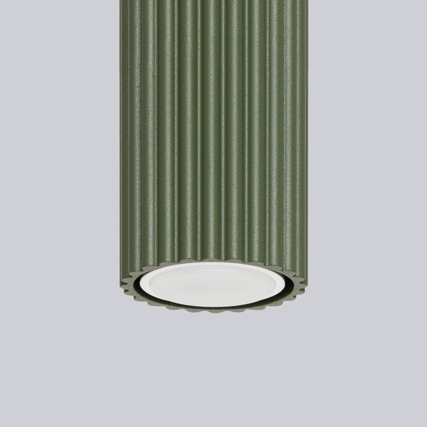 Φωτιστικό σποτ KARBON 1xGU10/10W/230V 20 cm πράσινο
