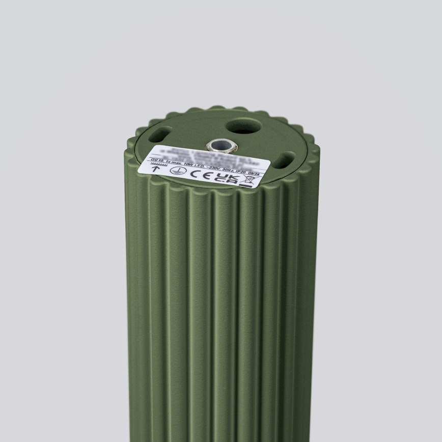 Φωτιστικό σποτ KARBON 1xGU10/10W/230V 20 cm πράσινο