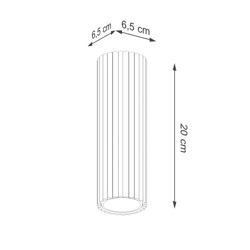 Φωτιστικό σποτ KARBON 1xGU10/10W/230V 20 cm πράσινο