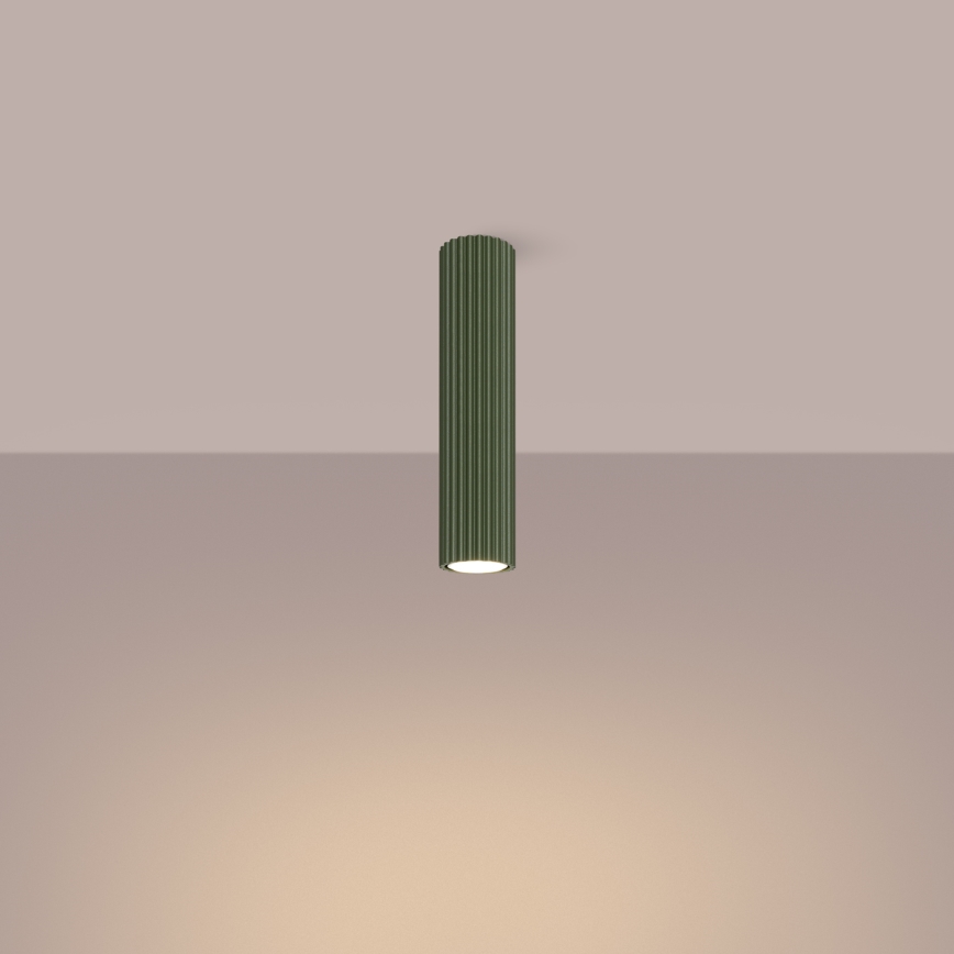 Φωτιστικό σποτ KARBON 1xGU10/10W/230V 30 cm πράσινο