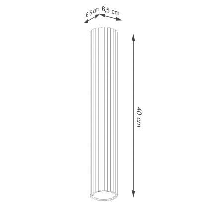 Φωτιστικό σποτ KARBON 1xGU10/10W/230V 40 cm πράσινο