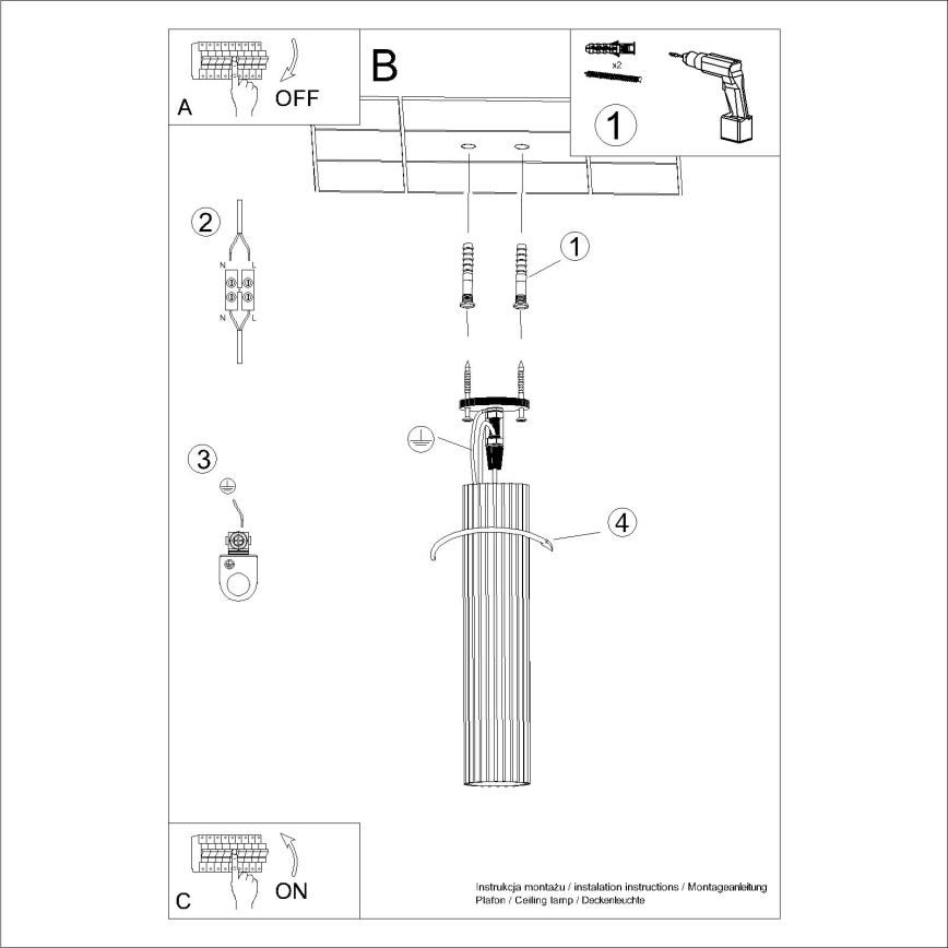 Φωτιστικό σποτ KARBON 1xGU10/10W/230V 40 cm πράσινο