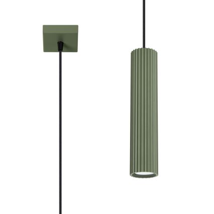 Κρεμαστό φωτιστικό οροφής KARBON 1xGU10/10W/230V πράσινο