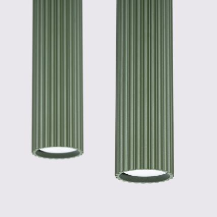 Κρεμαστό φωτιστικό οροφής KARBON 2xGU10/10W/230V πράσινο