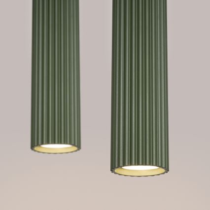 Κρεμαστό φωτιστικό οροφής KARBON 2xGU10/10W/230V πράσινο