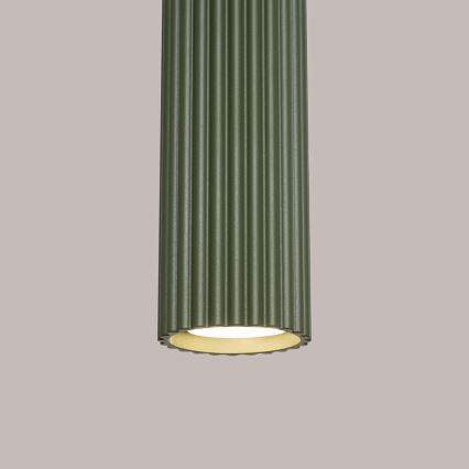 Κρεμαστό φωτιστικό οροφής KARBON 3xGU10/10W/230V πράσινο
