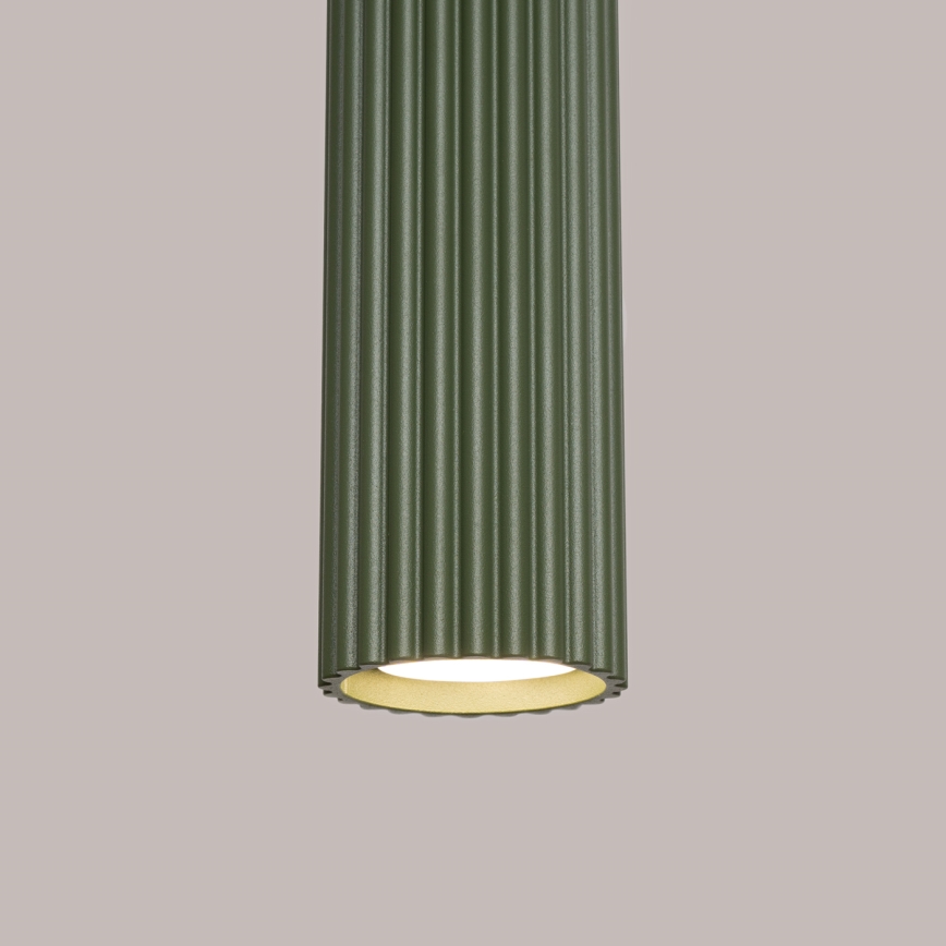 Κρεμαστό φωτιστικό οροφής KARBON 3xGU10/10W/230V πράσινο