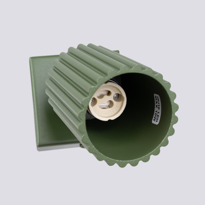 Σποτ τοίχου KARBON 1xGU10/10W/230V πράσινο