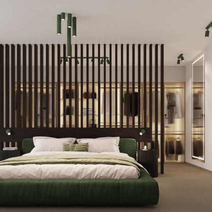 Φωτιστικό σποτ KARBON 2xGU10/10W/230V πράσινο