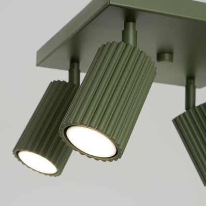 Φωτιστικό σποτ KARBON 4xGU10/10W/230V πράσινο