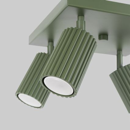 Φωτιστικό σποτ KARBON 4xGU10/10W/230V πράσινο