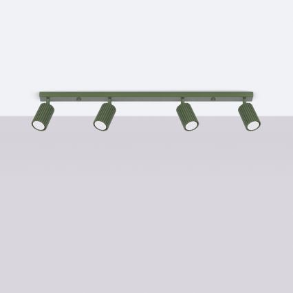 Φωτιστικό σποτ KARBON 4xGU10/10W/230V πράσινο