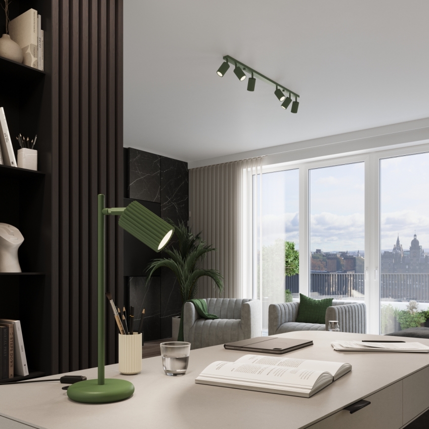 Φωτιστικό σποτ KARBON 6xGU10/10W/230V πράσινο