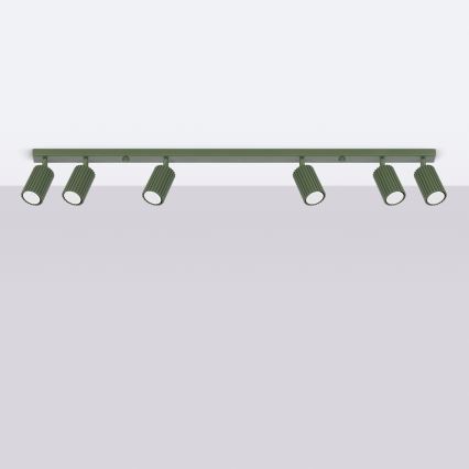 Φωτιστικό σποτ KARBON 6xGU10/10W/230V πράσινο