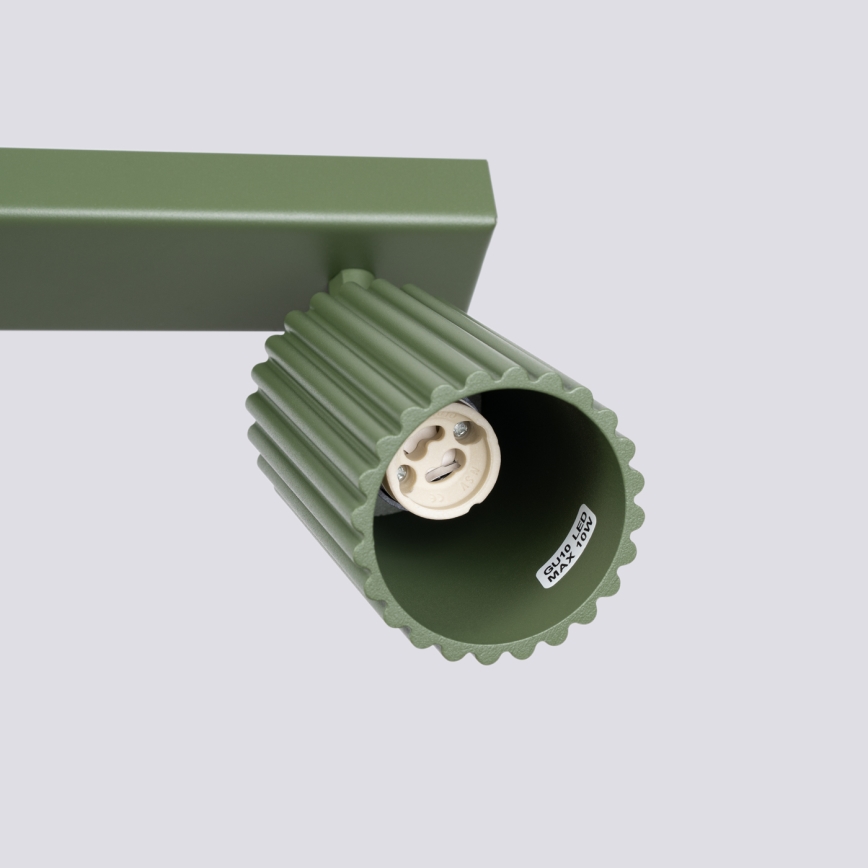 Φωτιστικό σποτ KARBON 6xGU10/10W/230V πράσινο