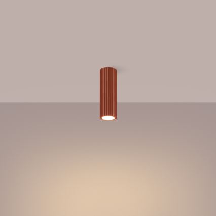 Φωτιστικό σποτ KARBON 1xGU10/10W/230V 20 cm κόκκινο