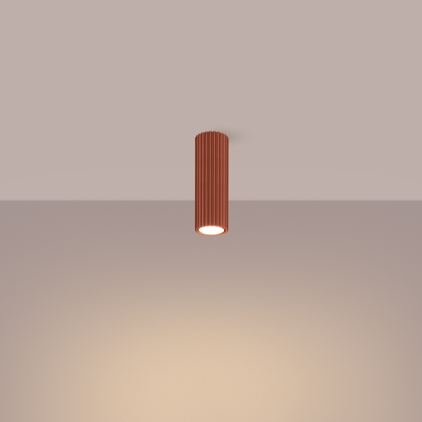 Φωτιστικό σποτ KARBON 1xGU10/10W/230V 20 cm κόκκινο