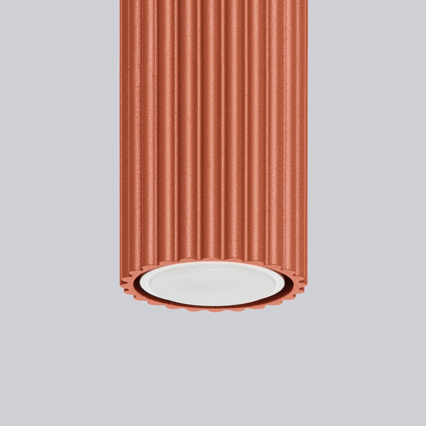 Φωτιστικό σποτ KARBON 1xGU10/10W/230V 20 cm κόκκινο
