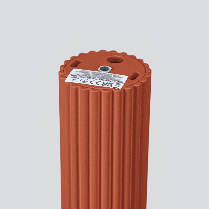 Φωτιστικό σποτ KARBON 1xGU10/10W/230V 20 cm κόκκινο