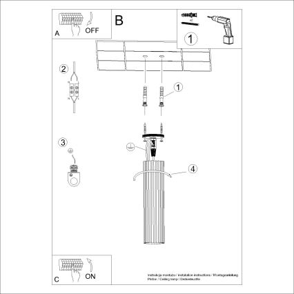Φωτιστικό σποτ KARBON 1xGU10/10W/230V 30 cm κόκκινο