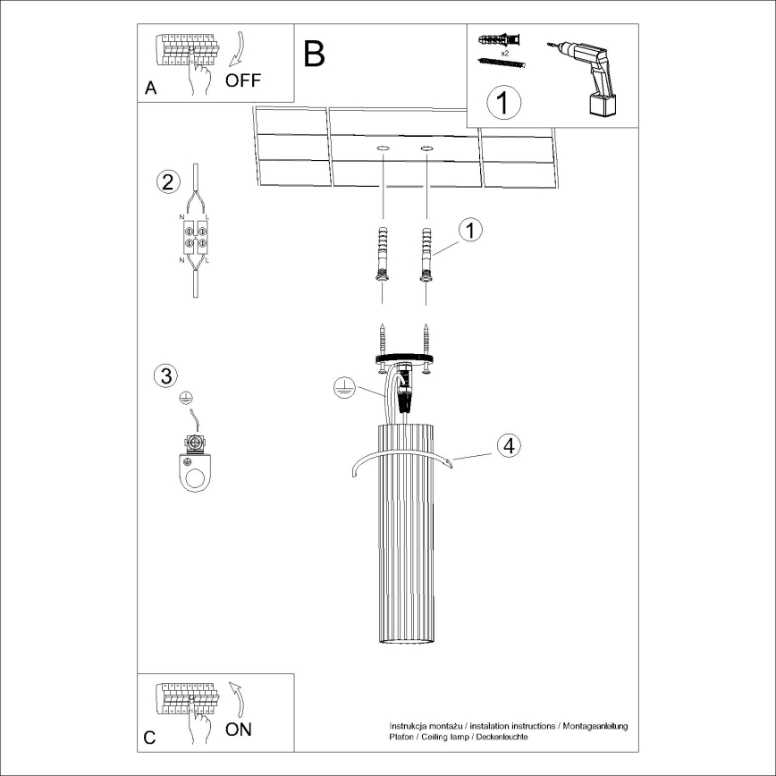 Φωτιστικό σποτ KARBON 1xGU10/10W/230V 30 cm κόκκινο