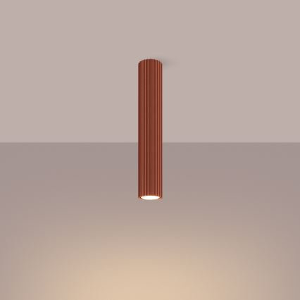 Φωτιστικό σποτ KARBON 1xGU10/10W/230V 40 cm κόκκινο