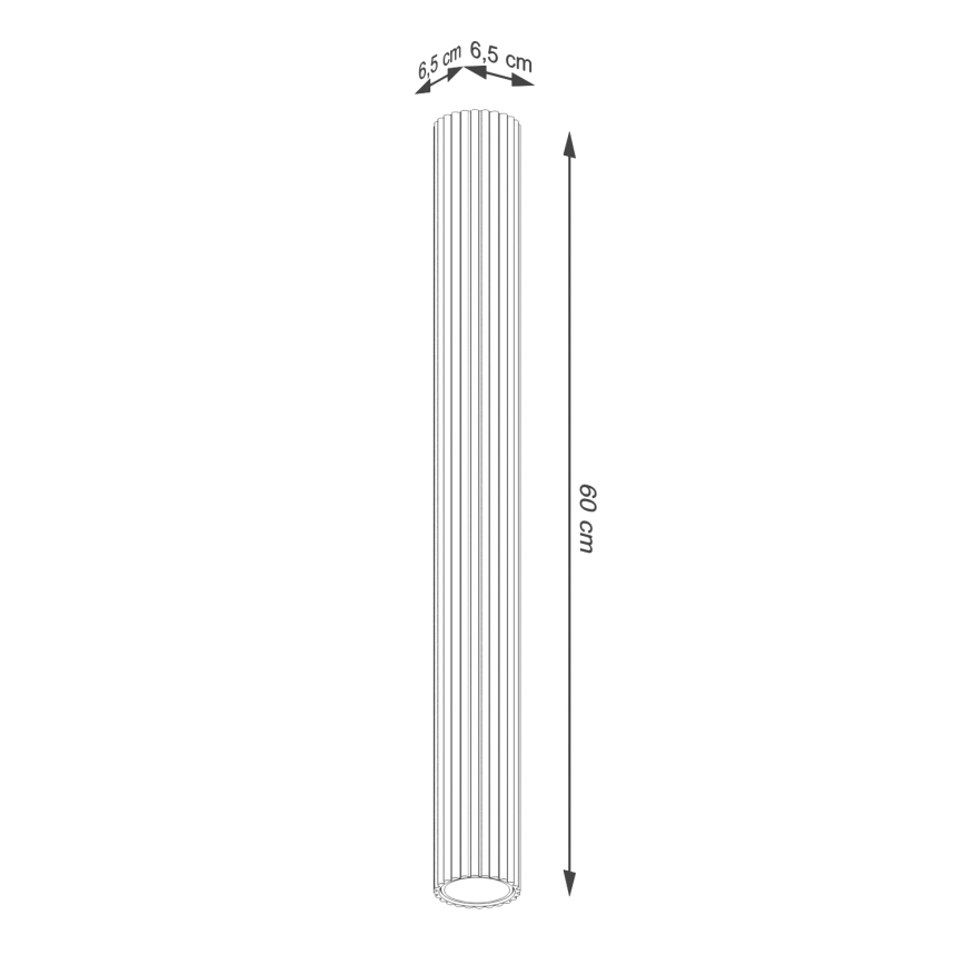 Φωτιστικό σποτ KARBON 1xGU10/10W/230V 60 cm κόκκινο