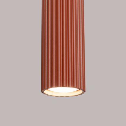 Κρεμαστό φωτιστικό οροφής KARBON 1xGU10/10W/230V κόκκινο