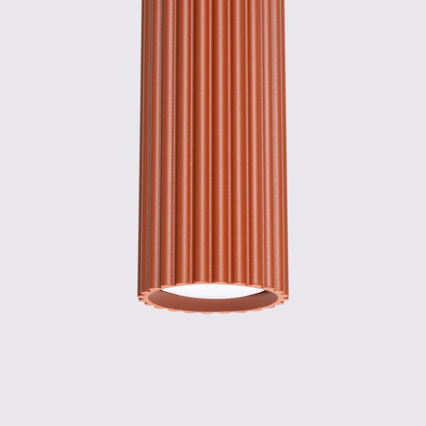 Κρεμαστό φωτιστικό οροφής KARBON 1xGU10/10W/230V κόκκινο