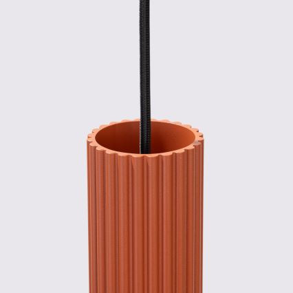 Κρεμαστό φωτιστικό οροφής KARBON 1xGU10/10W/230V κόκκινο
