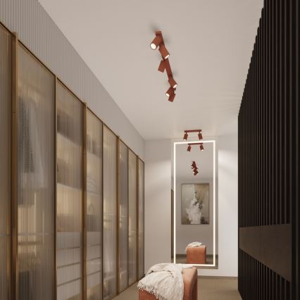 Φωτιστικό σποτ KARBON 2xGU10/10W/230V κόκκινο