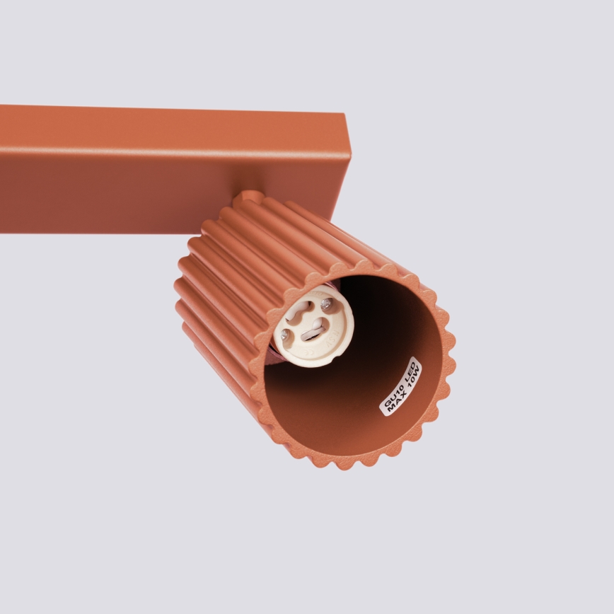 Φωτιστικό σποτ KARBON 3xGU10/10W/230V κόκκινο