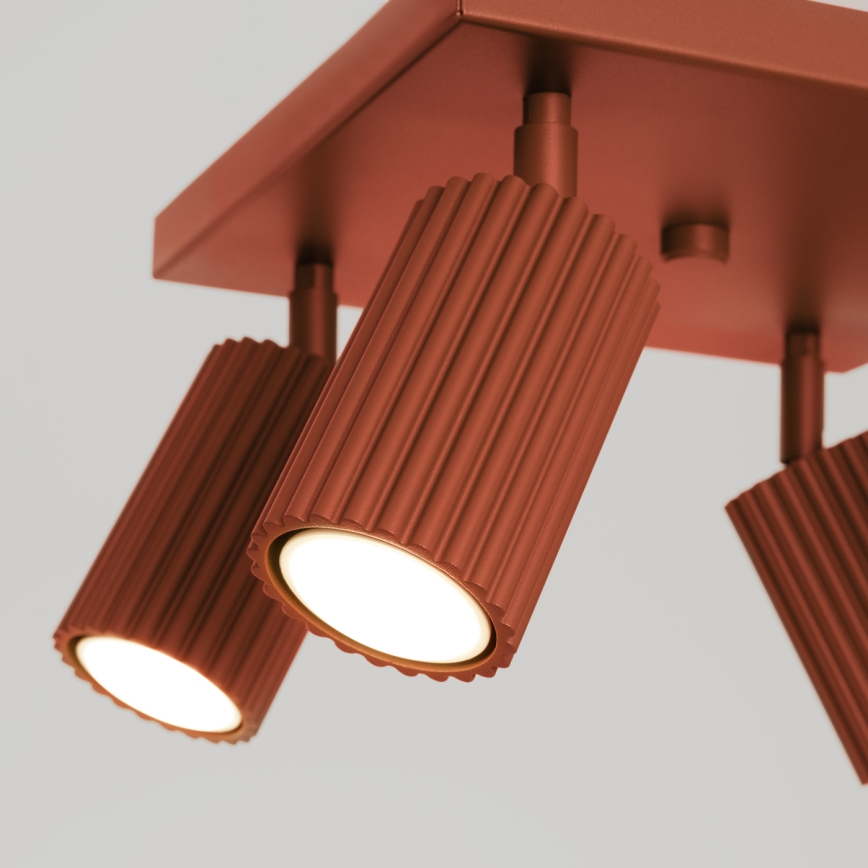 Φωτιστικό σποτ KARBON 4xGU10/10W/230V κόκκινο