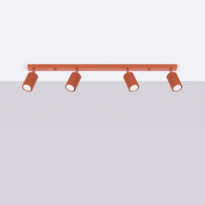 Φωτιστικό σποτ KARBON 4xGU10/10W/230V κόκκινο