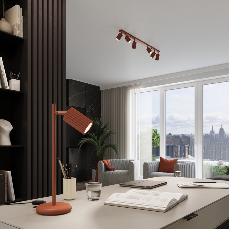 Φωτιστικό σποτ KARBON 6xGU10/10W/230V κόκκινο