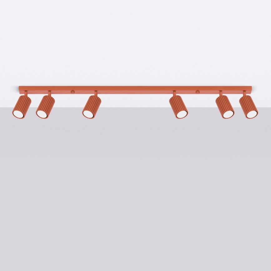 Φωτιστικό σποτ KARBON 6xGU10/10W/230V κόκκινο