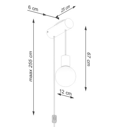 Λάμπα τοίχου NIBMI 1xG9/8W/230V οξιά