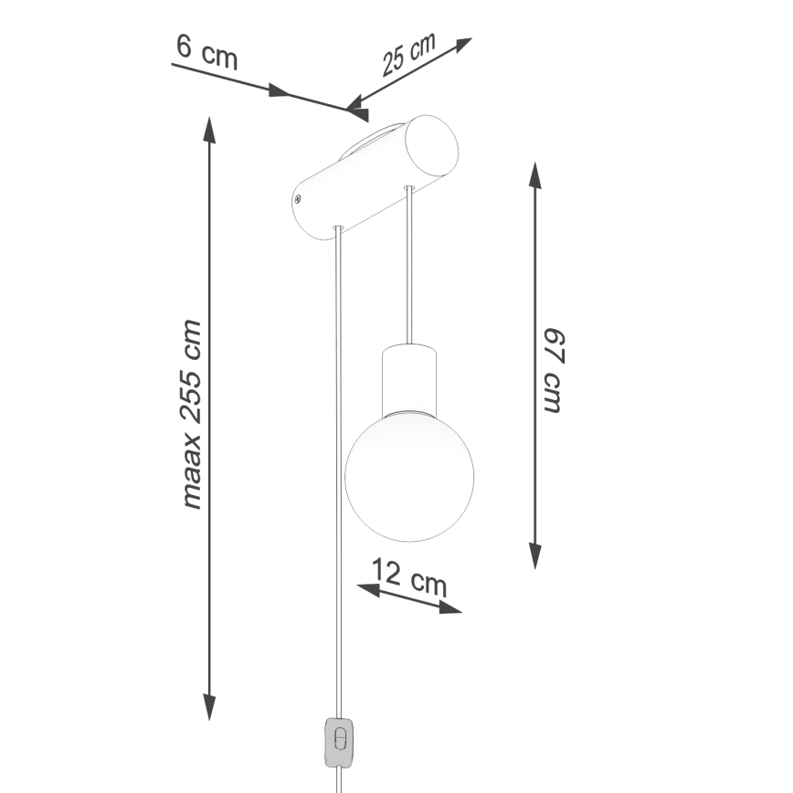 Λάμπα τοίχου NIBMI 1xG9/8W/230V οξιά