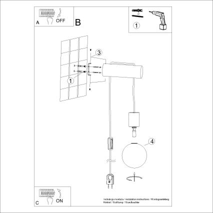 Λάμπα τοίχου NIBMI 1xG9/8W/230V οξιά
